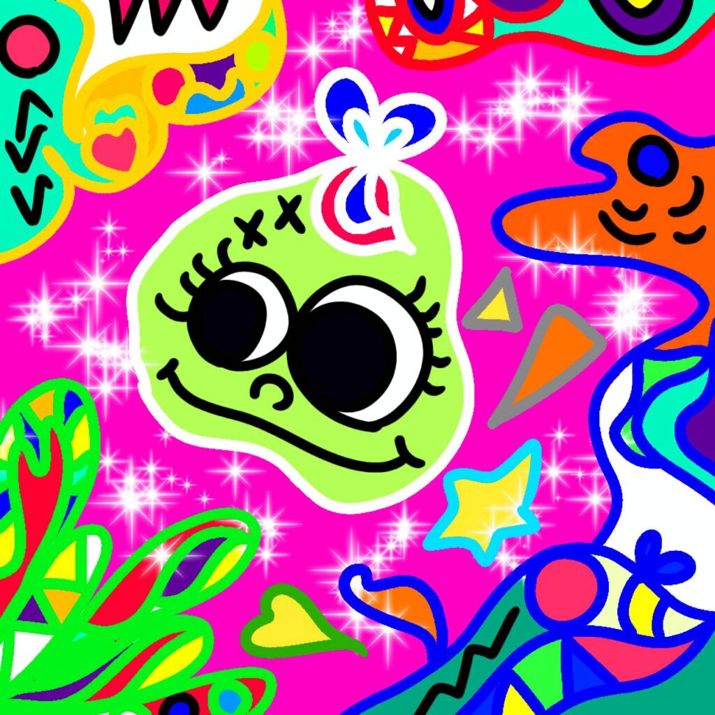 IRORONAが描いたピンクでキラキラ輝くかわいい世界